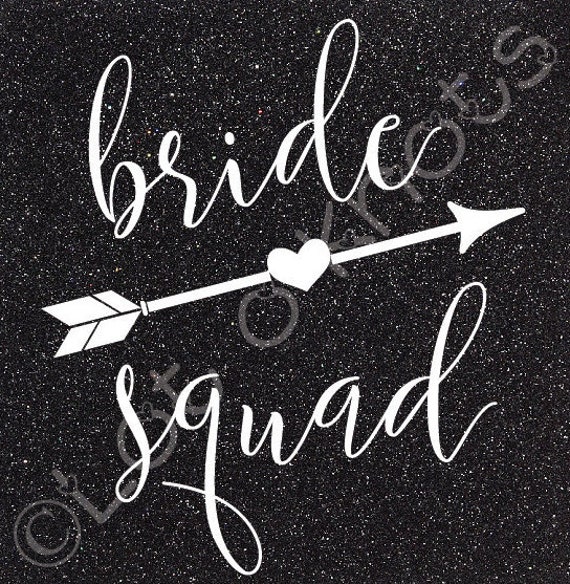 Download Bride Squad Cute T-shirt/coozie bachelorette design svg