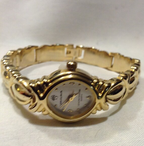 Vintage MILAN Quartz Genuine Diamond Gold Working Ladies