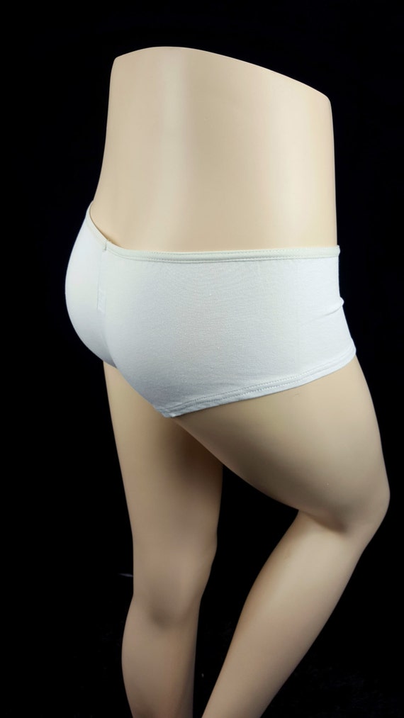 Panties cotton underwear in beige colour short knickers
