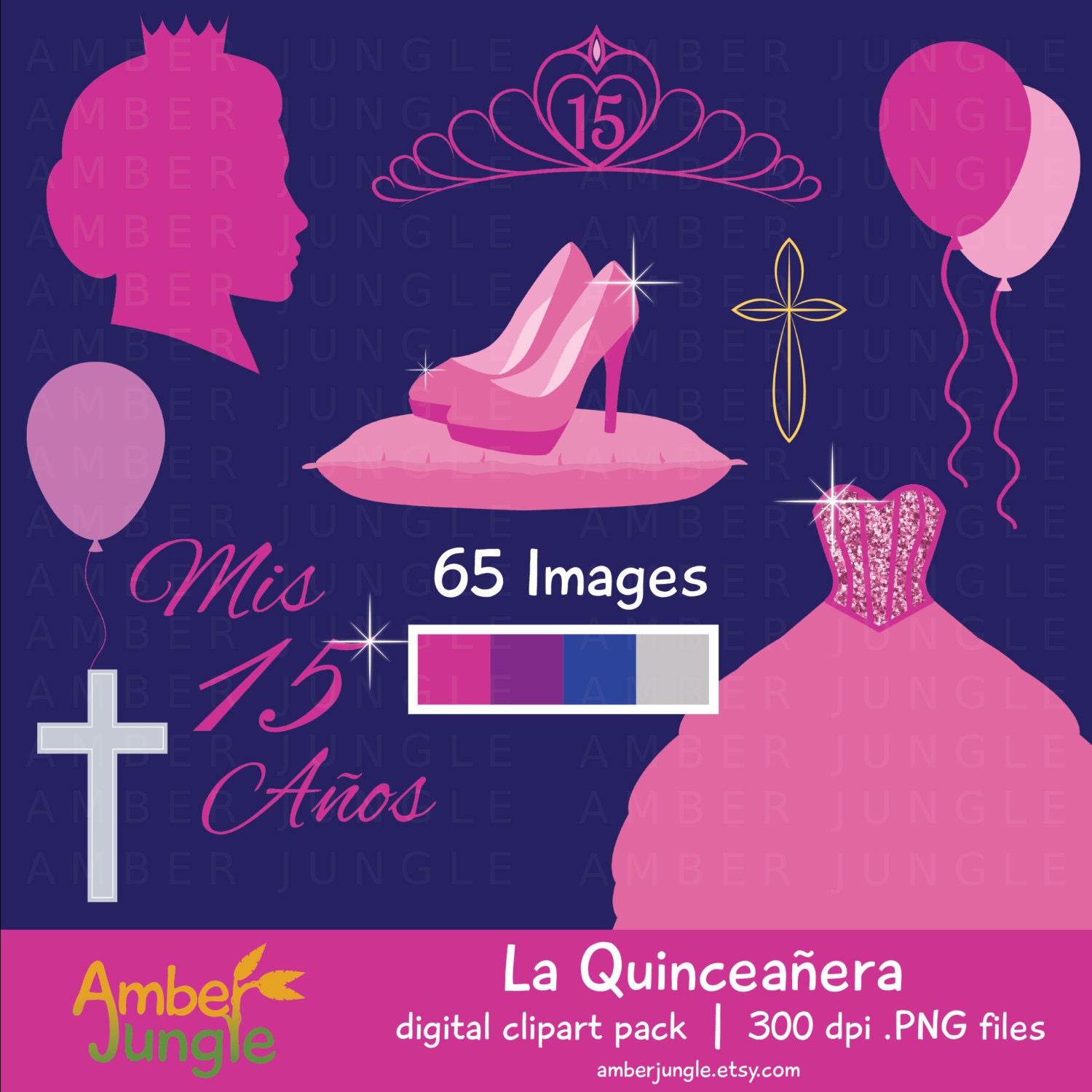 Quinceañera Clipart- Instant Download! Quinceanera Clip ... Quinceañera Clipart- Instant Download! Quinceanera Clip ...