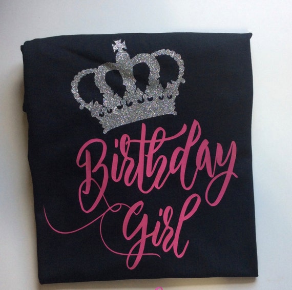 Download Birthday Girl and Crown cut file, SVG Silhouette file, cut ...