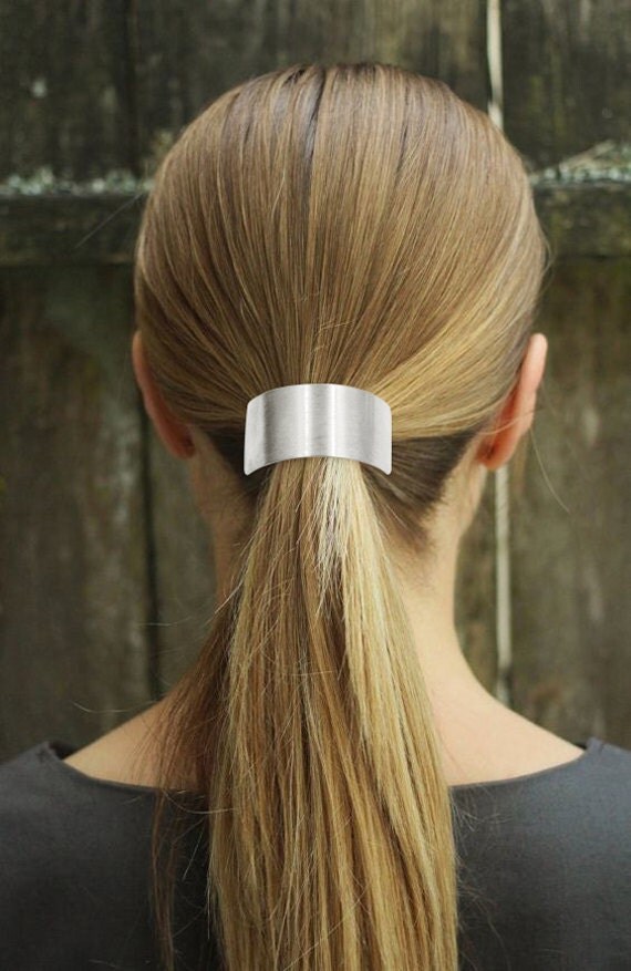 Hidden Hair Barrette Silver hair barrette by SeablueBoutiqueACC