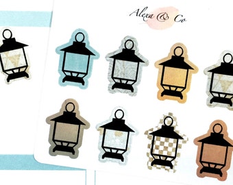 Lantern Decorations - Erin Condren Planner Stickers #364