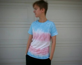 Trans Pride Flag Unisex Tie Dye T Shirt