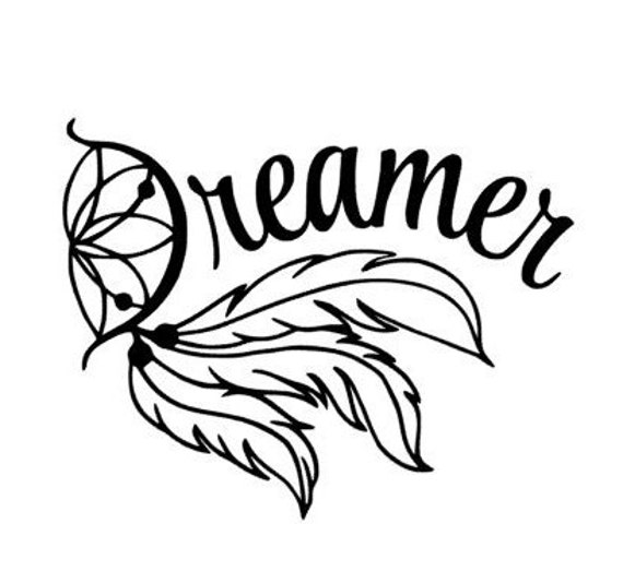 Items similar to Dream Catcher/Feather Decal on Etsy