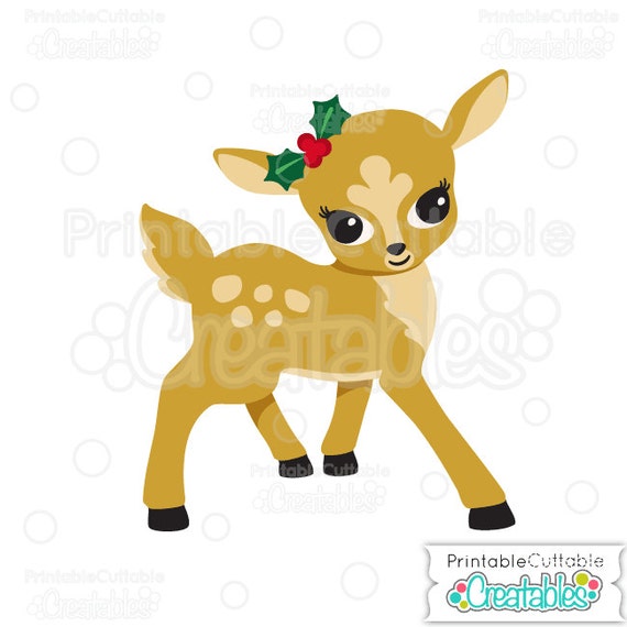 Download Cute Girl Reindeer SVG Cut File & Clipart Includes Limited