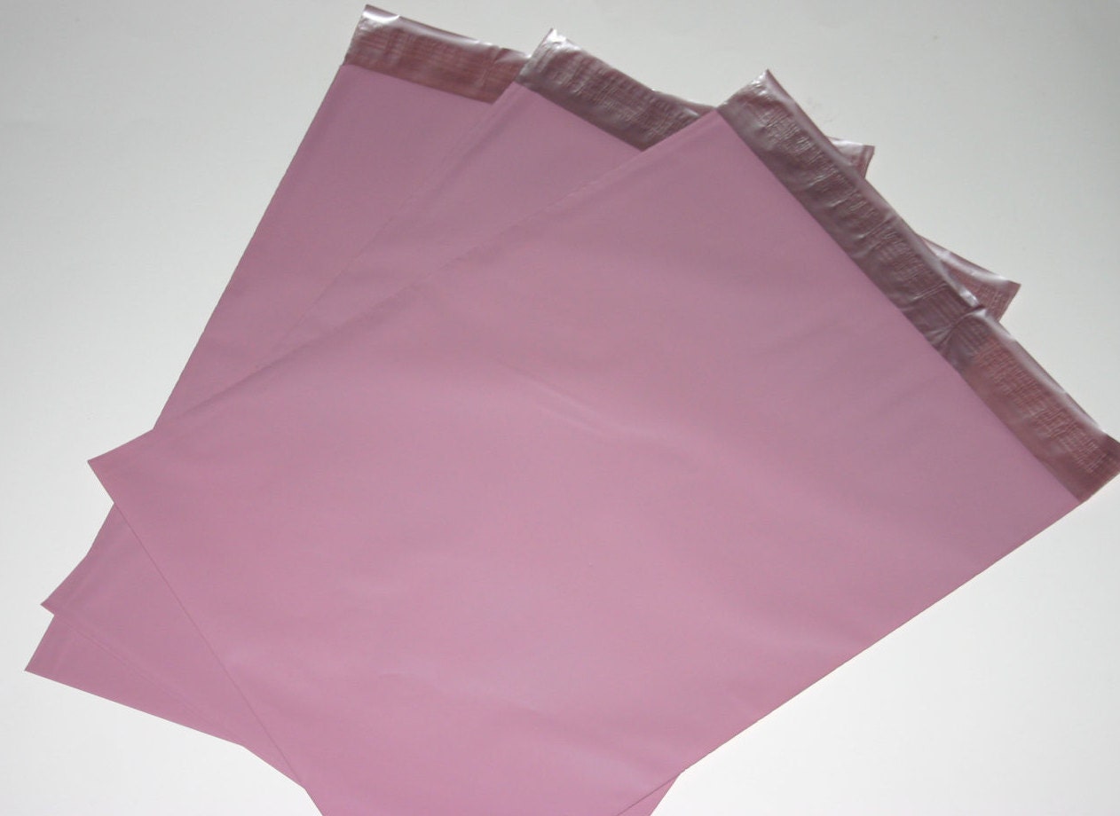 25 9x12 Poly Mailers Pale Pink Self Sealing Envelopes Shipping