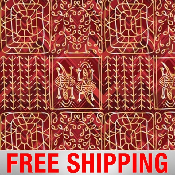 Native American Fleece Fabric Sotho Cultures by