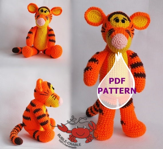 Amigurumi tigger pattern PDF pattern crochet by BubleCrable