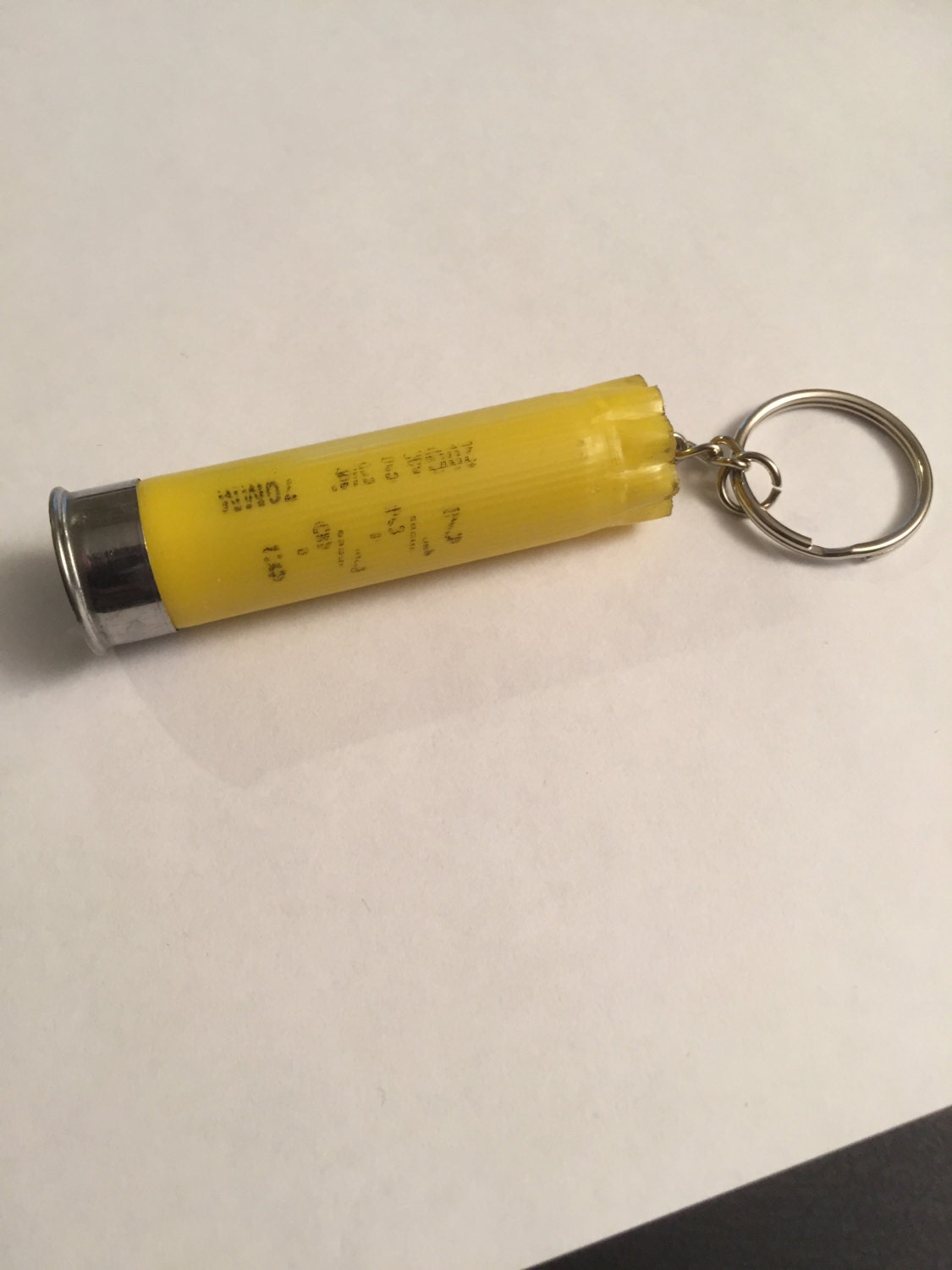 Shotgun Shell Keychain Yellow