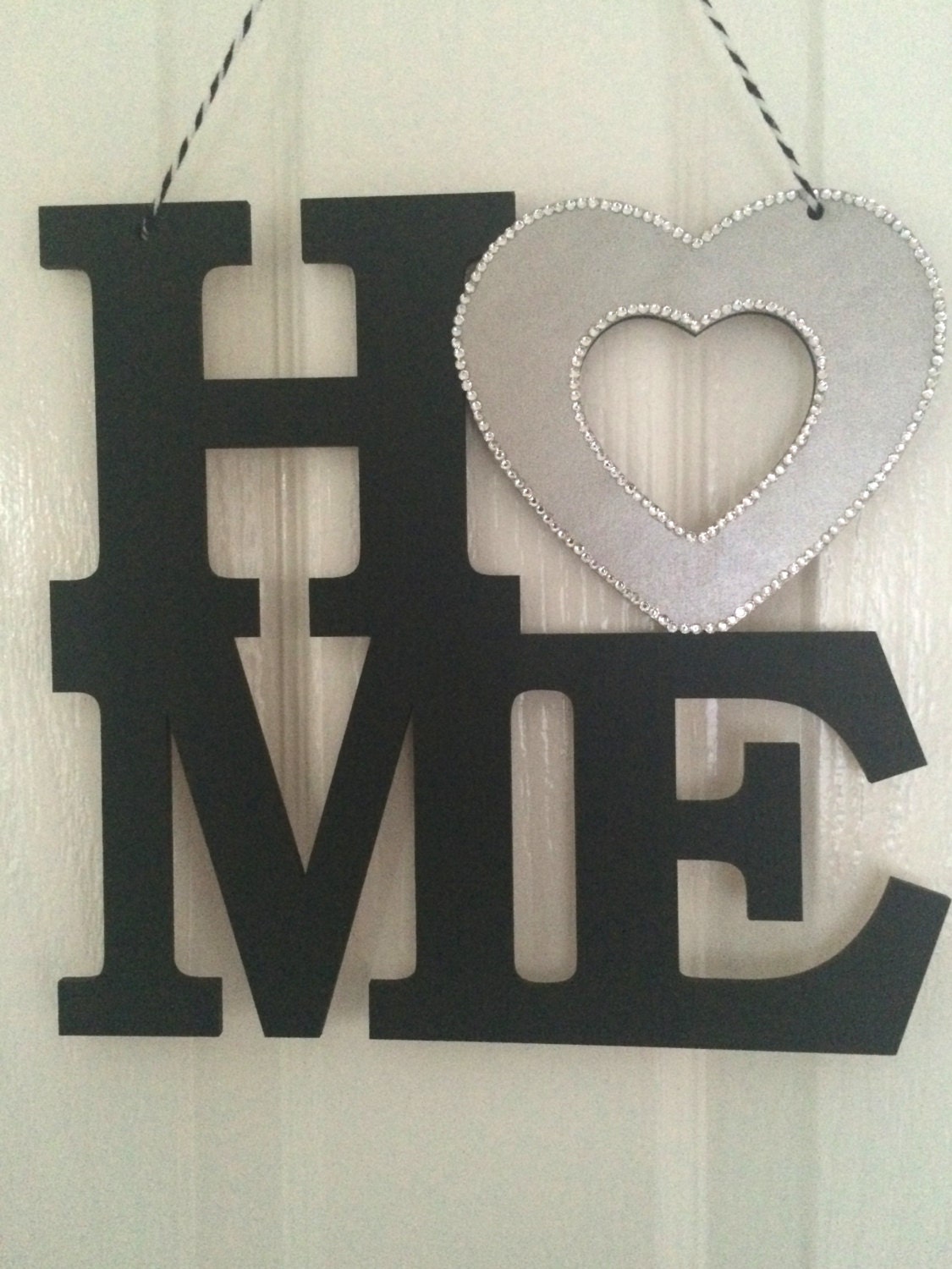 Black Home Plaque Black Home Sign Home Is Where The Heart
