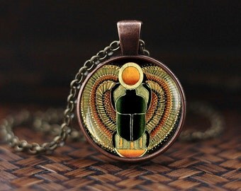 Scarab pendant, Scarab jewelry, ancient egypt jewelry, Egyptian jewelry, Scarab Necklace, Egyptian Scarab, men's necklace