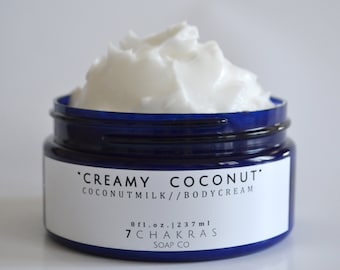 Coconut Milk Body Cream, Body Butter, Milk Body Lotion, Choose Scents