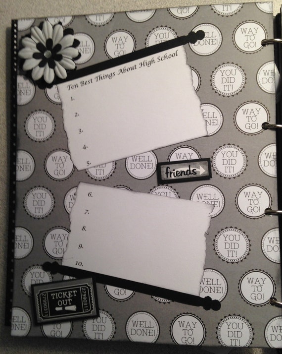 Custom Senior Year Memory Book Graduation Scrapbook Senior