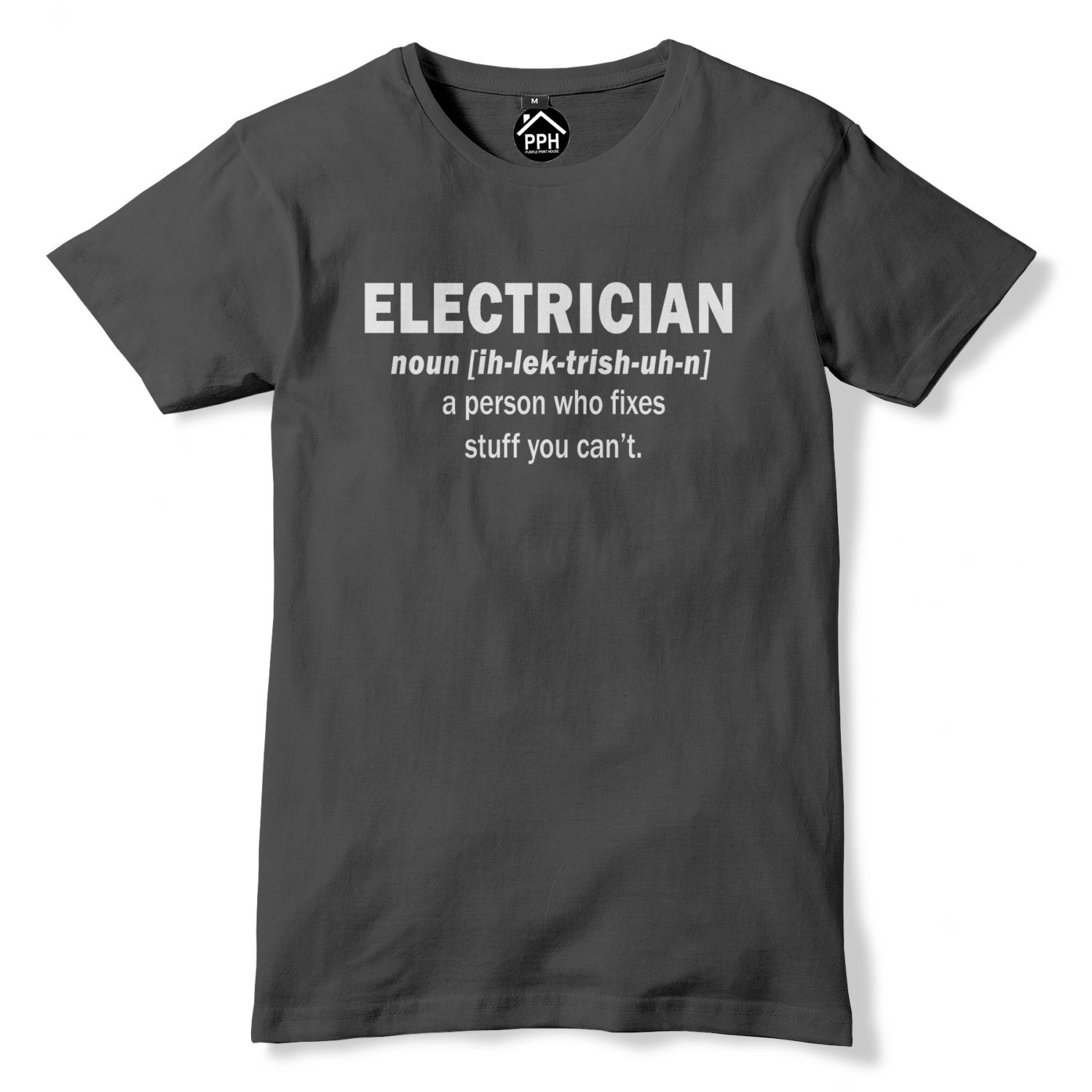 Electrician Noun Tshirt Mens Funny Electrician T Shirt