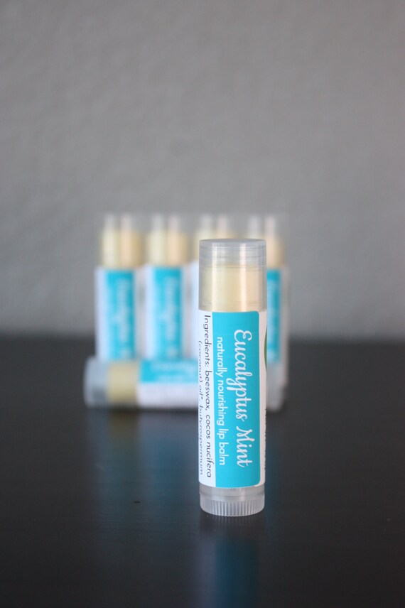 Items similar to Eucalyptus Mint lip balm (1 tube) organic essential