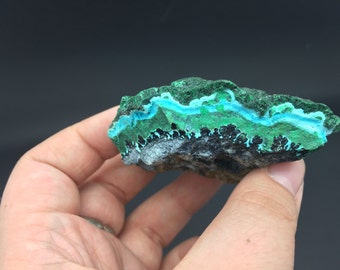 Malachite on chrysocolla