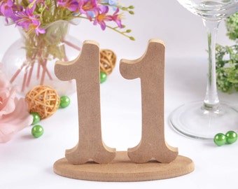 Wooden wedding numbers Wooden table decor Wedding numbers set Wedding elegant decor Rustic wedding table set Elegant table numbers Wedding