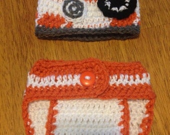 Baby BB8 inspired photo prop set