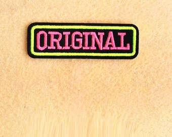 Original Patch - Iron on patch -Sew On patch - Embroidered Patch (Size 8cm x 2.5cm)