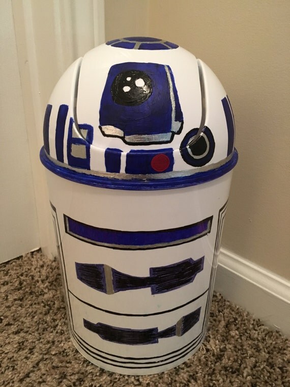 R2D2 Trash Bin by HayCanMake on Etsy