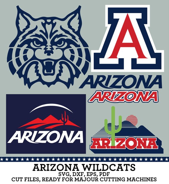 Arizona Wildcats Athletic Teams SVG dxf eps by SVGsilhouetteDXF