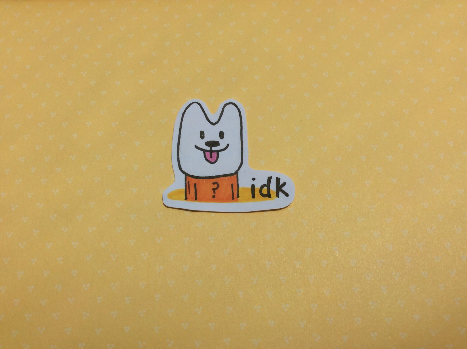 Idk Snapchat Buddy Sticker by ThatOneArtStore on Etsy