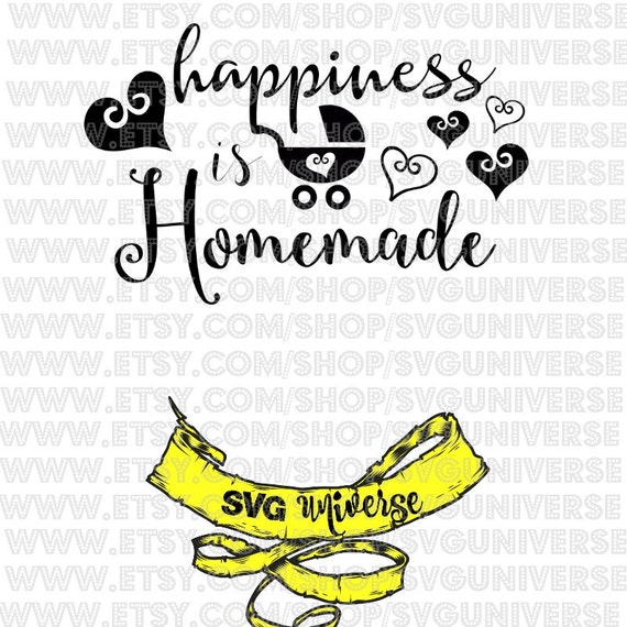 Download Happiness is Homemade SVG Cut files Dxf Eps SVG Pdf