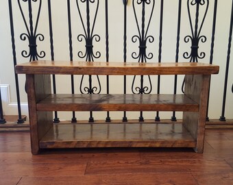 Entryway Shoe Rack and Bench