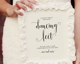 Dancing Shoes Sign, Dancing Feet Sign, Wedding Dancing Shoes Sign, Wedding Printable, Wedding Template, Pair of Shoes, Dancing, MAM208_06