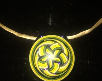 Heady 2" chip stack pendant