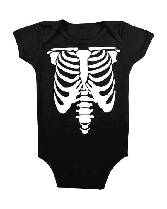 newborn skeleton onesie