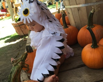 The Newest Hedwig Owl, Harry Potter Owl Costume, Hedwig, Halloween, white owl, custom made costume, Black and white owl, costume, Halloween
