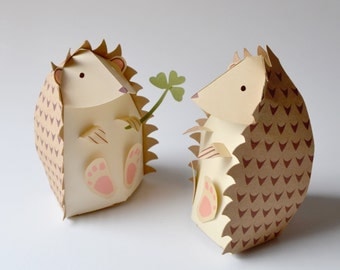 Paper Hedgehog Gift Box