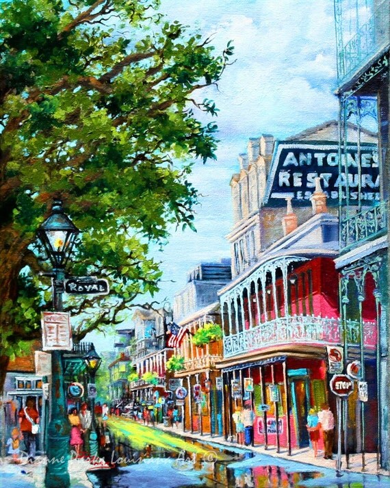 Antoine's Restaurant French Quarter New Orleans by DianneParksArt