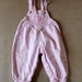 Vintage Pink Overalls. Pink and White Baby B'Gosh Overalls. Size 12m. Vintage Baby, Toddler Clothes. Oshkosh B'Gosh. VestBak