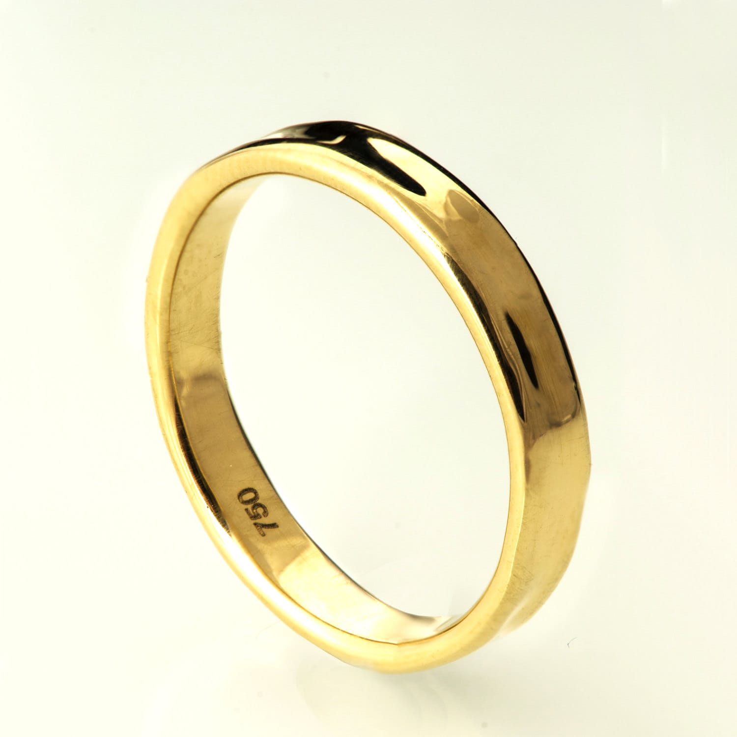 Simple Gold Wedding Band 14k Gold Ring Unisex Ring