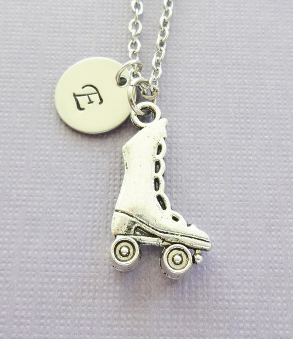 Roller Skate Necklace Skater Jewelry Skating by BelieveInGoodKarma