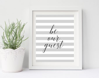 Be our guest print | Etsy