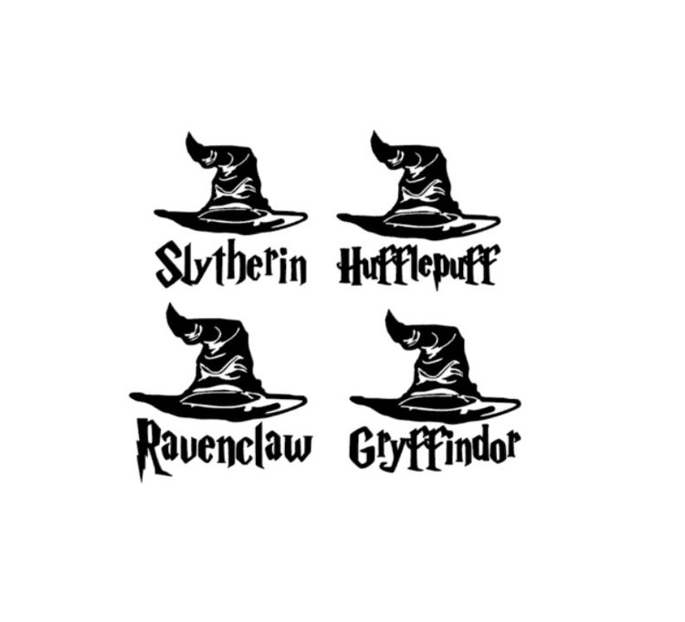 Harry Potter Choosing Hat Decal You Pick Which by 3rdDegreeLaser