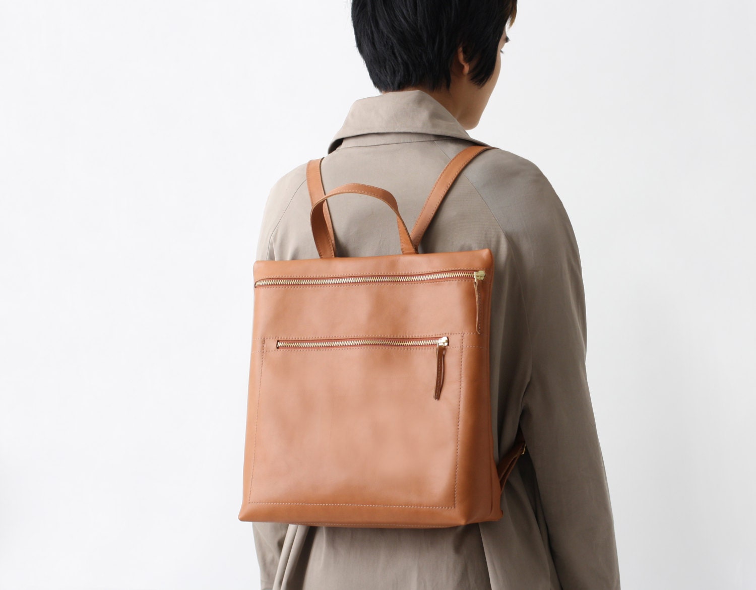 leather backpack backpack purse hipster backpack by alexbender