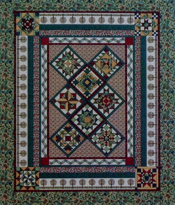 Thimbleberries Block Of The Month PANSY PARK Complete Set