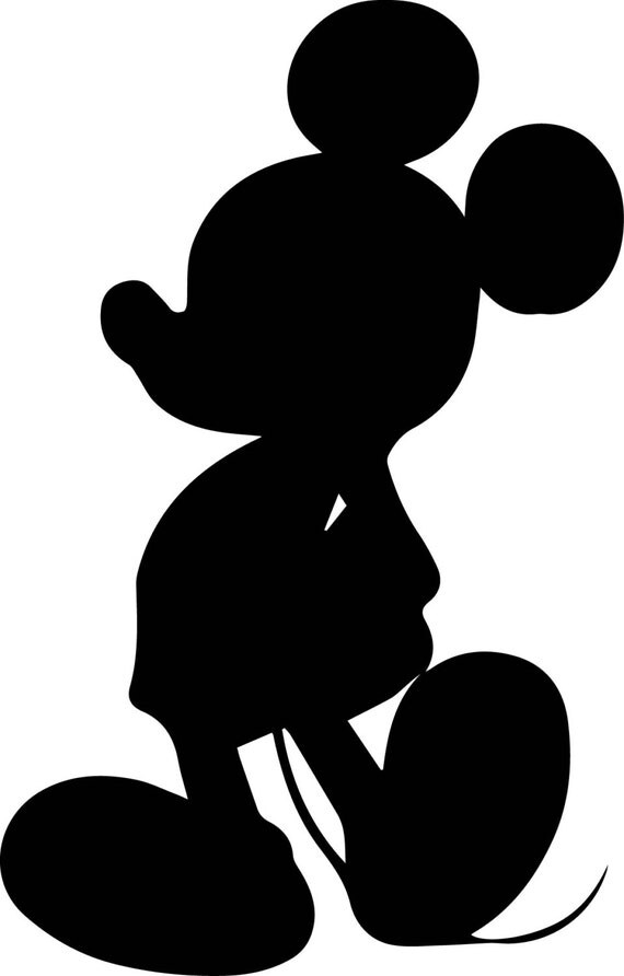 Download Mickey Clipart Digital Silhouette SVG Instant by DixiePeaches