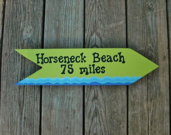 PERSONALIZED BEACH SIGN, Beach Sign, Custom Made Hand Painted Sign, Unique Gift Idea, Beach House Decor, Destination Sign