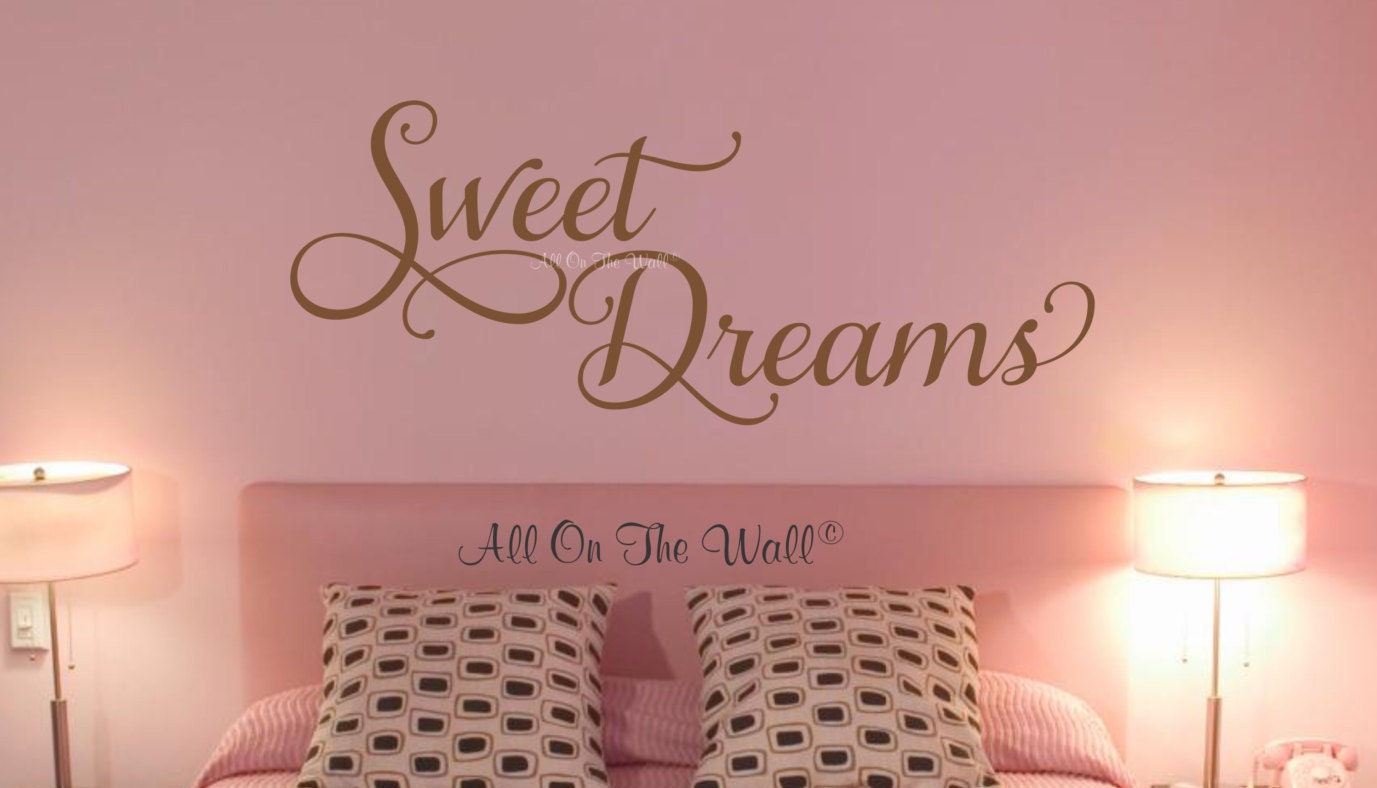 Sweet Dreams Wall Decal Bedroom Decals Guest Bedroom Decals