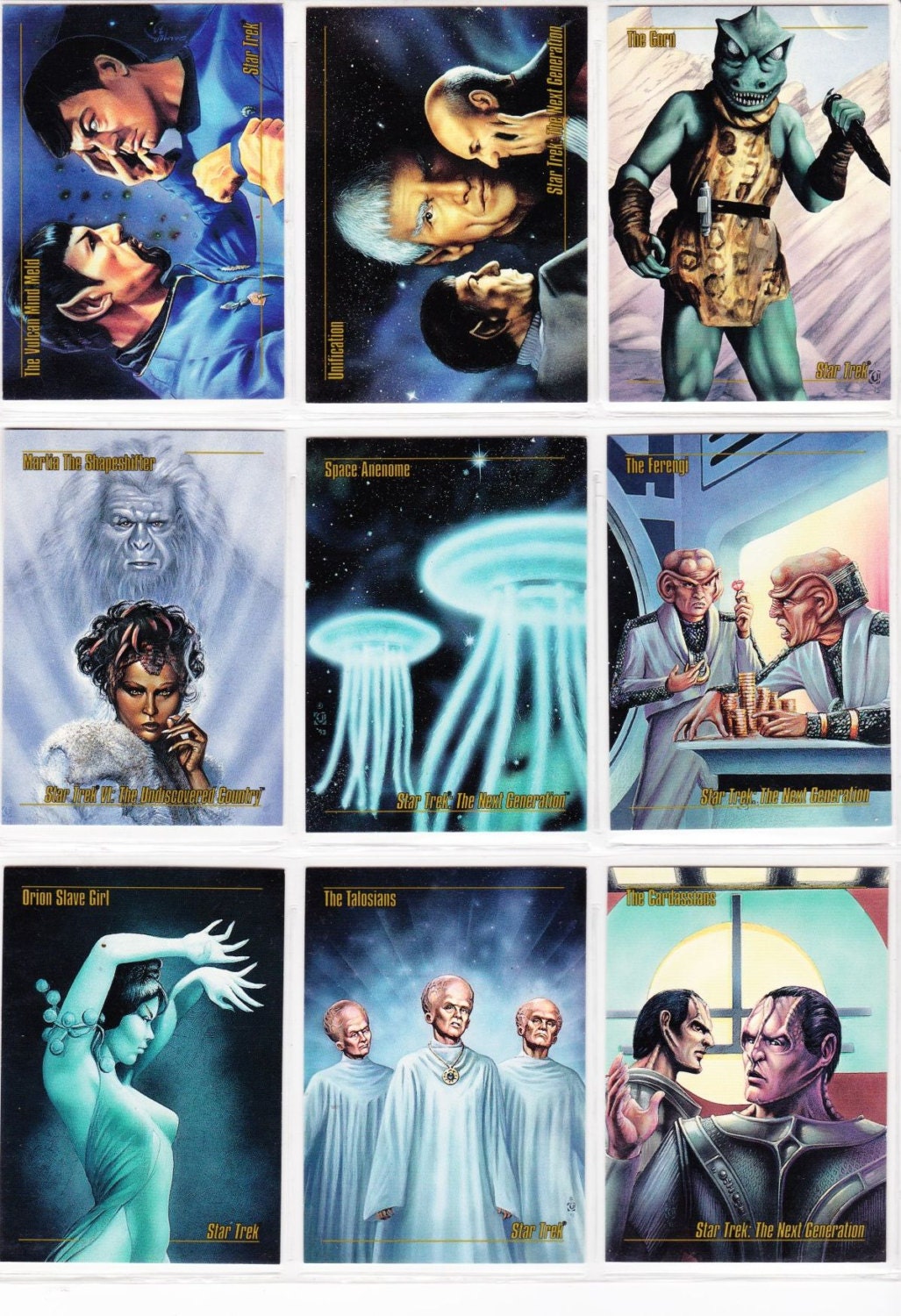 Vintage Star Trek Trading Cards From Skybox Master Series 1993 Assorted Vintage Star Trek Trading Cards From Skybox Master Series 1993 Assorted