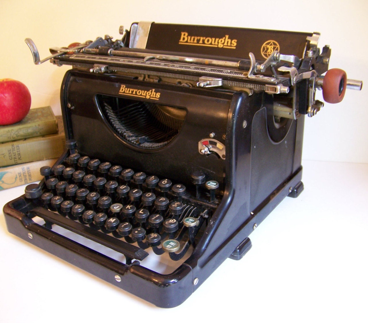 Vintage Burroughs Typewriter.desk Top Typewriter.vintage