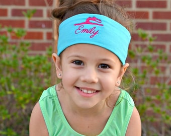 Gymnastics Accessories, Gymnastics Embroidered Headband, gymnastics headband, embroidered headband, gifts for gymnast, gymnast gift
