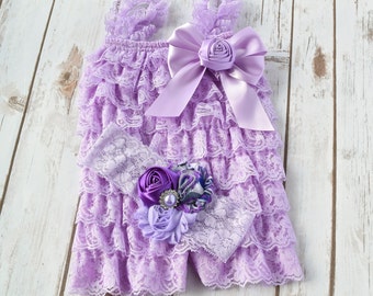 1st Birthday Girl Outfit, 2nd Birthday Outfit Girl, Lace Romper, Cake Smash Outfit Girl, Baby Romper, Toddler Romper, Girls Romper, Romper