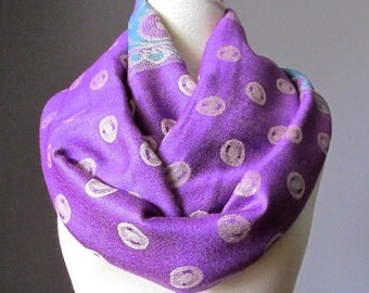 Lilac Scarf, pashmina scarf, lavender scarf, purple infinity scarf, violet scarf, pashmina, amethyst